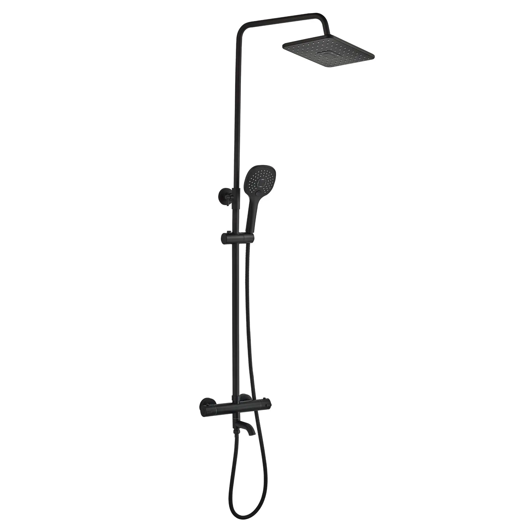 Душевая система Globus Lux Termostatic R GLA-0041T-BB Черный (GSR-000021954)