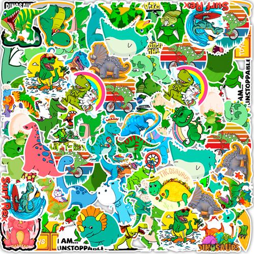 Набір наклейок Динозаврики Dinosaurs 50 шт.