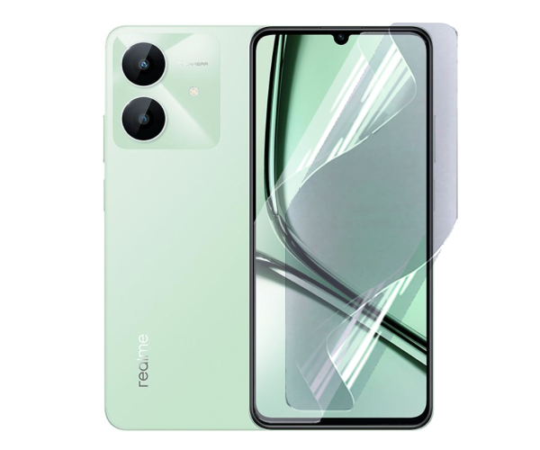 Противоударная гидрогелевая пленка Hydrogel Film для Realme Note 60x Transparent (PL-3905)