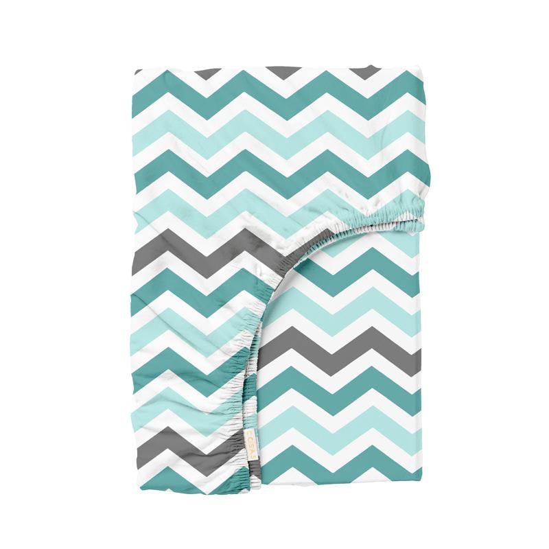 Простынь Cosas MINT ZIGZAG на резинке 80х160х20 см (4822052089071)