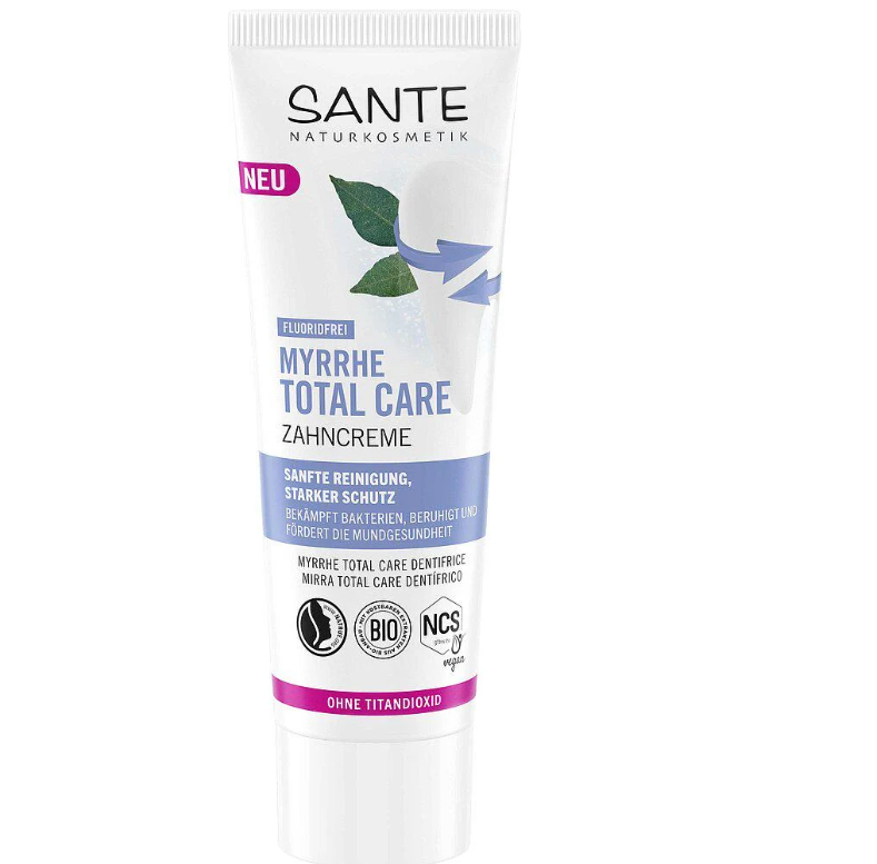 Зубна паста Sante Myrrh Total Care без фтору 75 мл (40776)