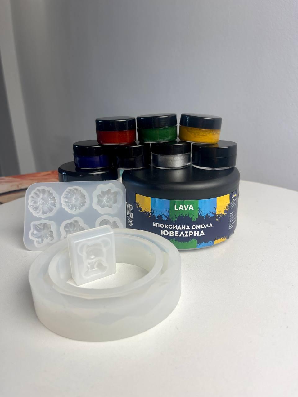 Смола ювелірна епоксидна набір 0,5 кг - фото 2 Смола ювелірна епоксидна набір 0,5 кг - фото 2
