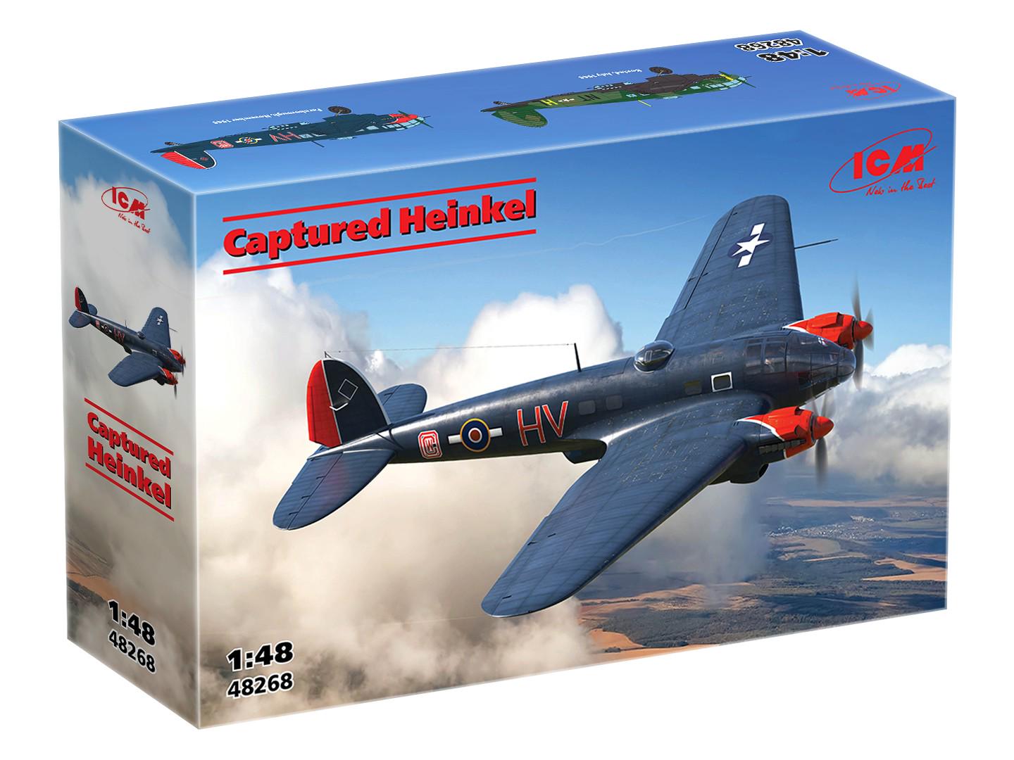 Збірна пластикова модель ICM Полонений Хейнкель (48268)