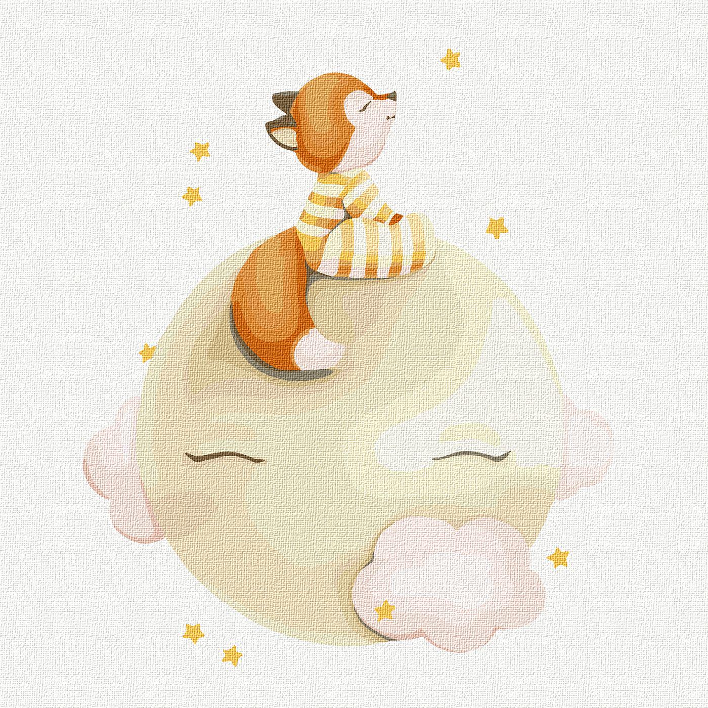 Картина по номерам Идейка Считая звезды КНО2354 холст на подрамнике 30х30 см (1329516217)