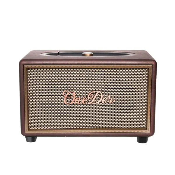 Портативна колонка Smart X OneDer D6 Bluetooth microSD USB AUX Ретро 40 Вт акумулятор 5000 mAh Коричневий (b-D6BR)