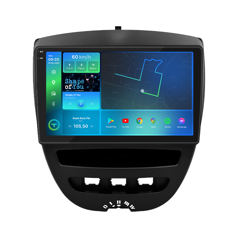 Магнитола штатная Torssen 2K Citroen C1/107/Yago F108256 4G Carplay DSP (202306781)