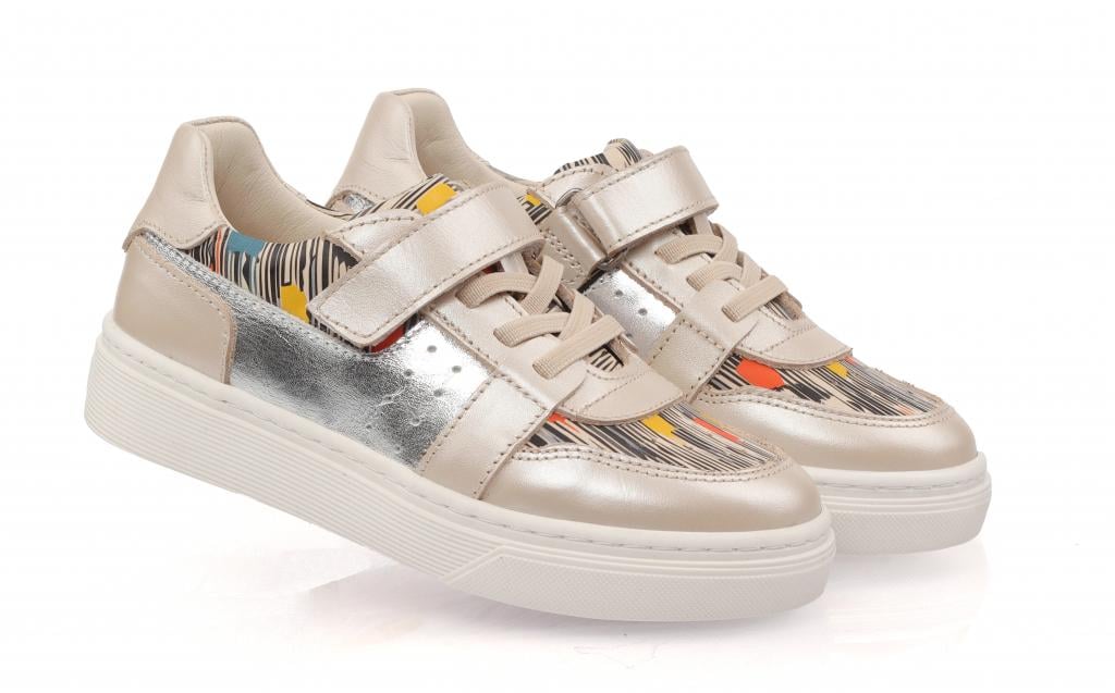 Кроссовки Topitop для девочек 3201 р. 30 Бежево-серебристый