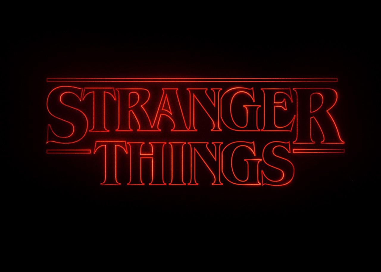 Картина постер Gee! Stranger Things Дуже дивні справи лого 60х40 см ST 09.027