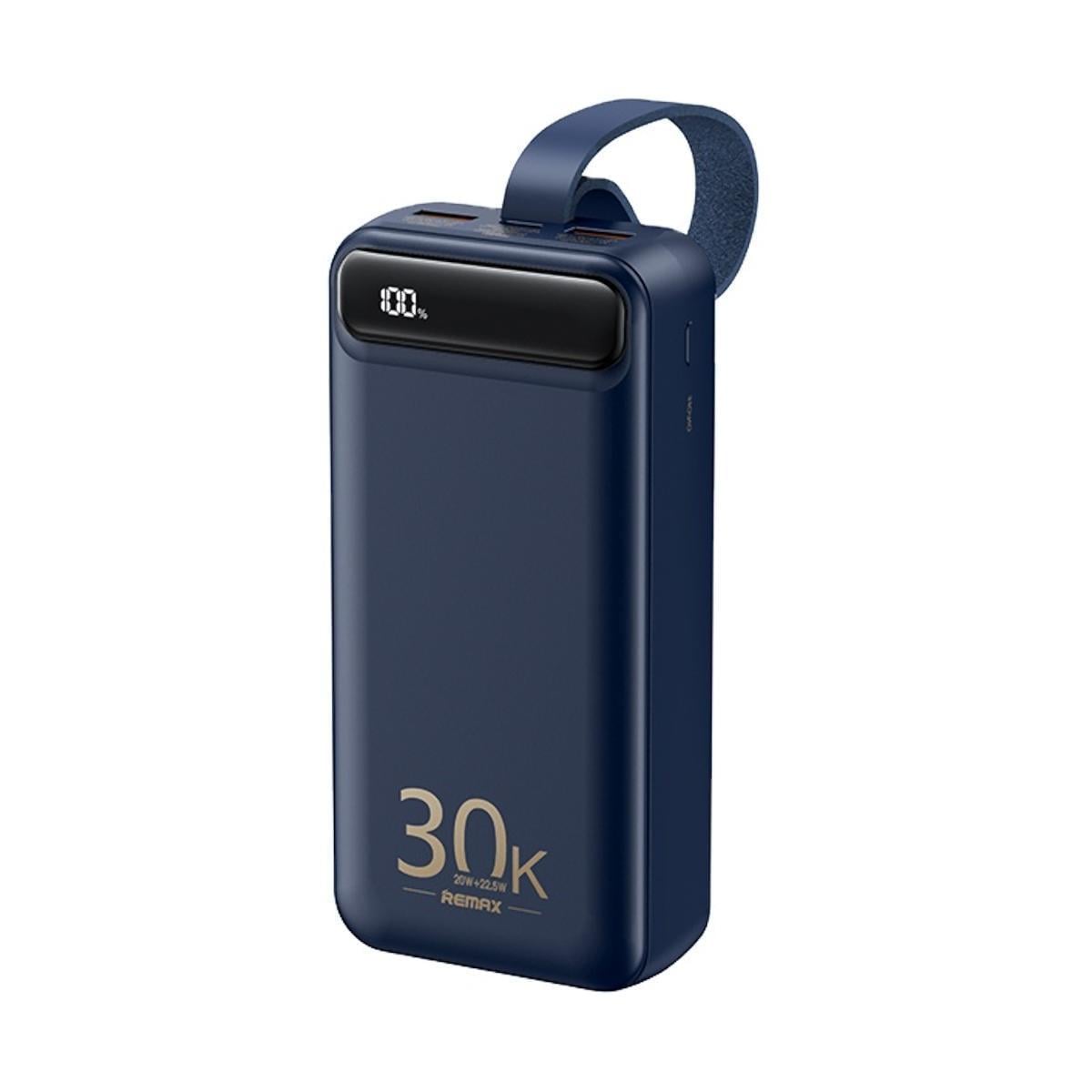 Повербанк Remax RPP-522 Bole Series PD20W QC 22,5 W 30000 mAh Голубой (6954851201861)