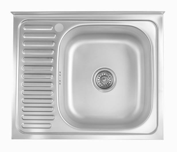 Мийка кухонна з нержавіючої сталі права 60x50 см 6 мм (30631922)