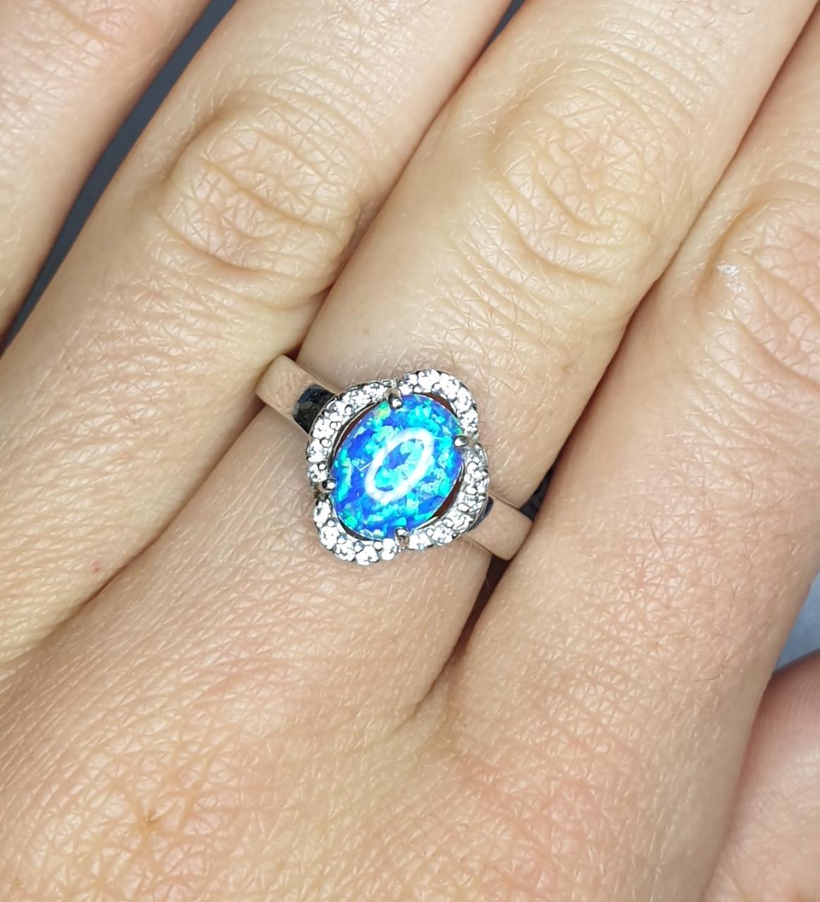 Кольцо серебряное с опалом р. 17,5 3,18 г (1416772738)