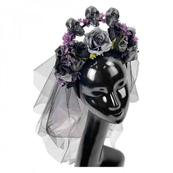 Декор на Хэллоуин Seta Обруч Донна Франциска (20-852BLK-GY)