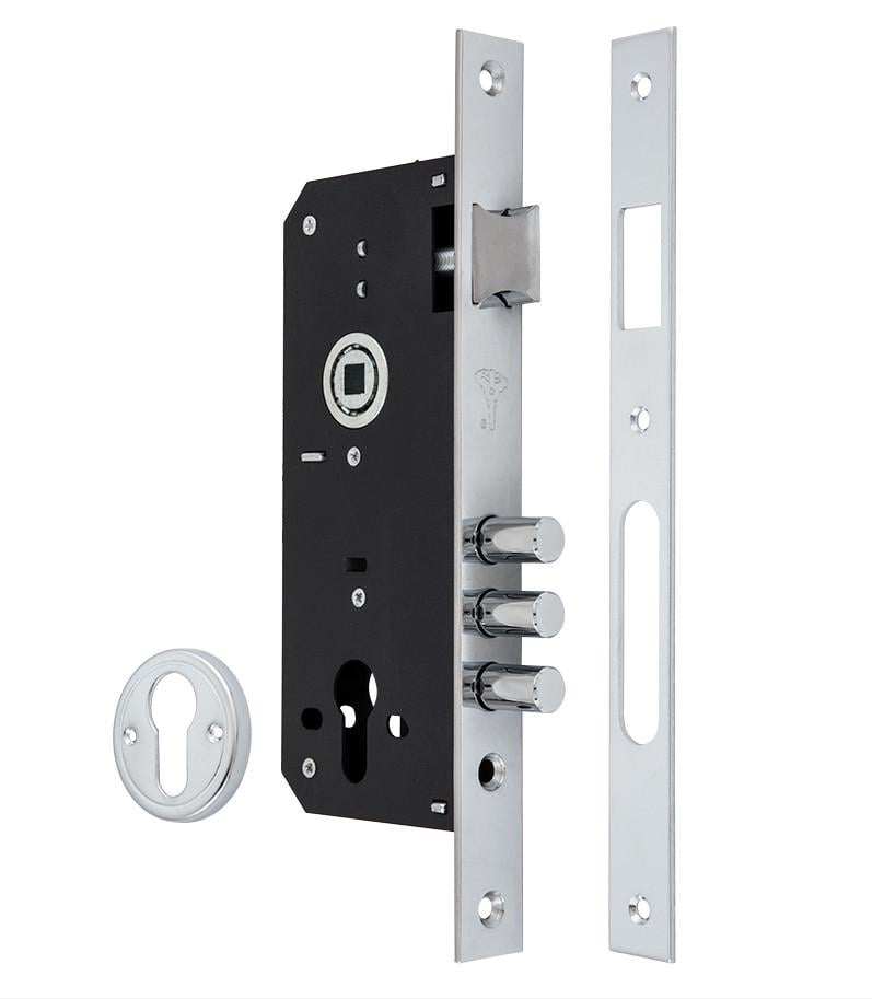 Замок врезной Mul-t-lock 1-WAY DIN 204S (1705781697)