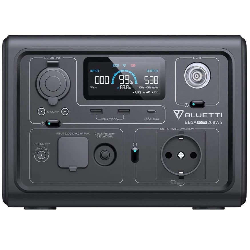 Зарядна станція Bluetti EB3A 600W/268Wh LiFePO4 (31265074)