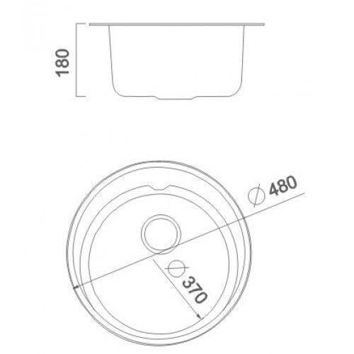 Мойка Haiba 440 Decor HB0525 - фото 4