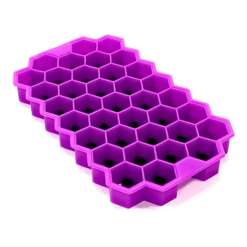 Форма для льда силиконовая Соты Фиолетовый (91388b08)