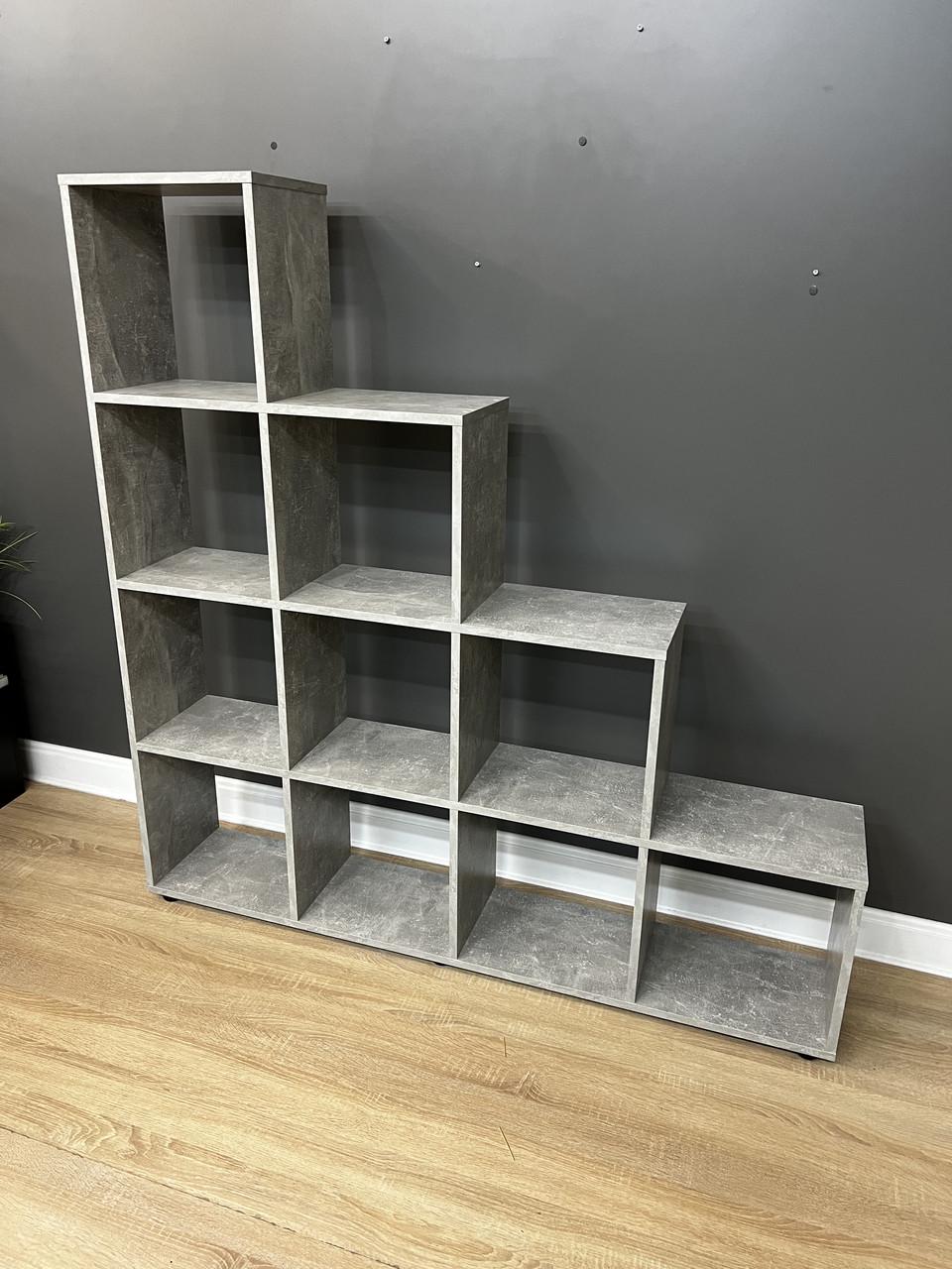 Стелаж А-5 на 10 комірок 1425х1400х252 мм Бетон - фото 3