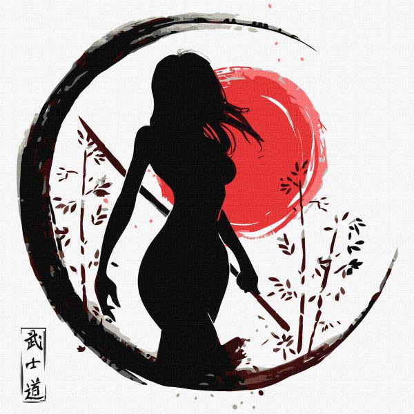 Картина по номерам Дочь Японии