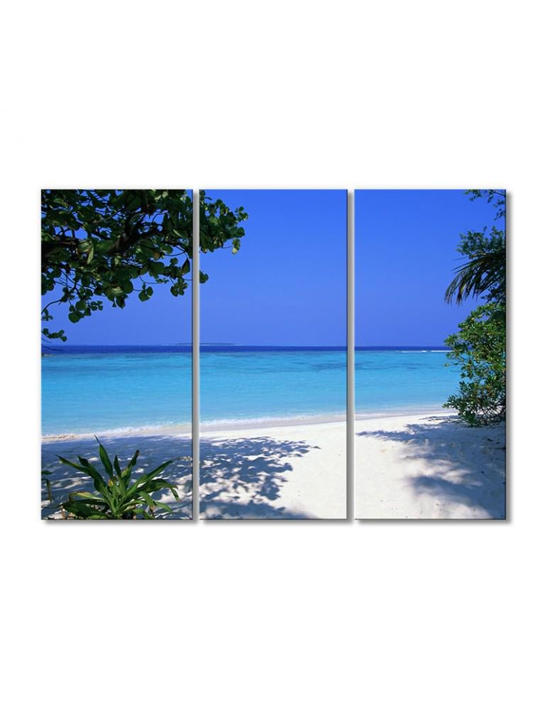 Картина модульная Пляж в тени 3 модуля 50x75 см