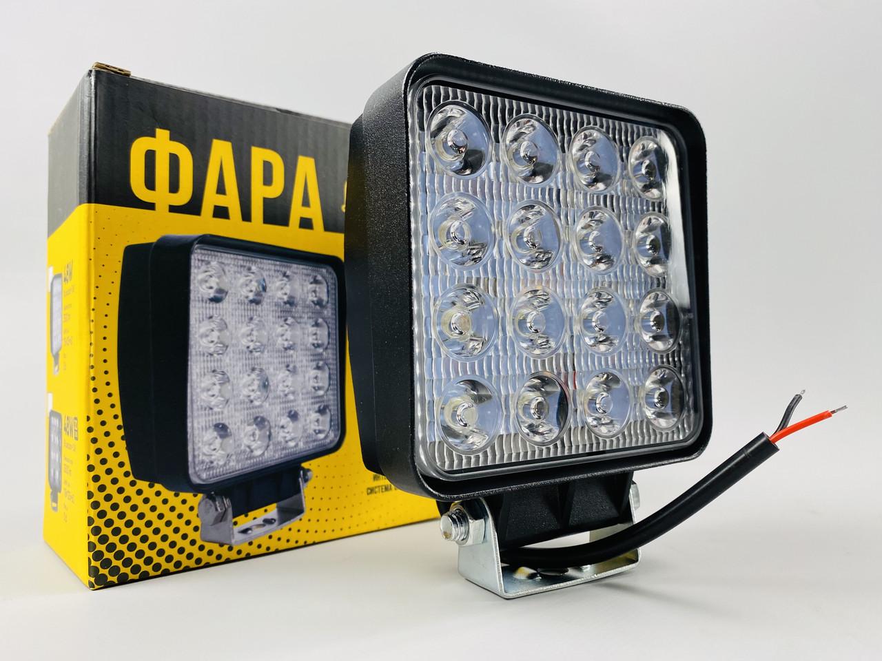 Фара LED квадратна 48W широкий промінь 10-30V 6000 K Premium Quality реальних 28W світлодіодне робоче світло 55 мм Фара LED квадратна 48W широкий промінь 10-30V 6000 K Premium Quality реальних 28W світлодіодне робоче світло 55 мм