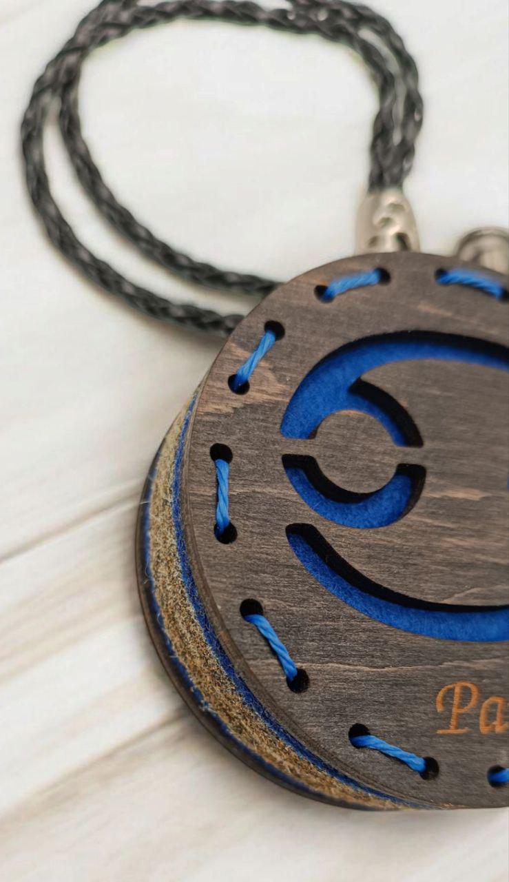 Ароматизатор для авто со знаком зодиака Рак из дерева/войлока и аромапарфюм 10 мл (86) - фото 5