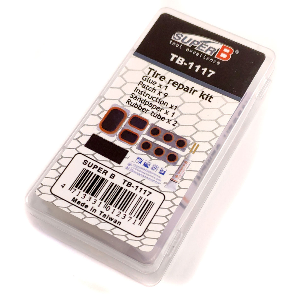 Велоаптечка SuperB TB-1117 клей/латки/наждак