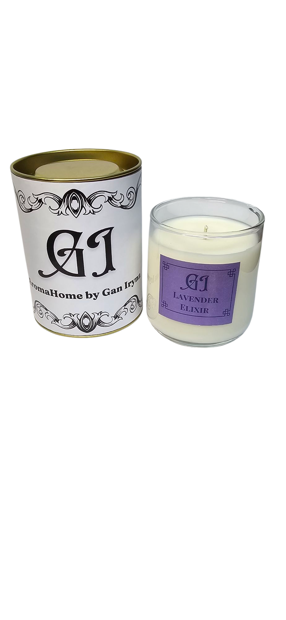 Свеча парфумированная GI AromaHome by Gan Iryna LAVENDER ELIXIR