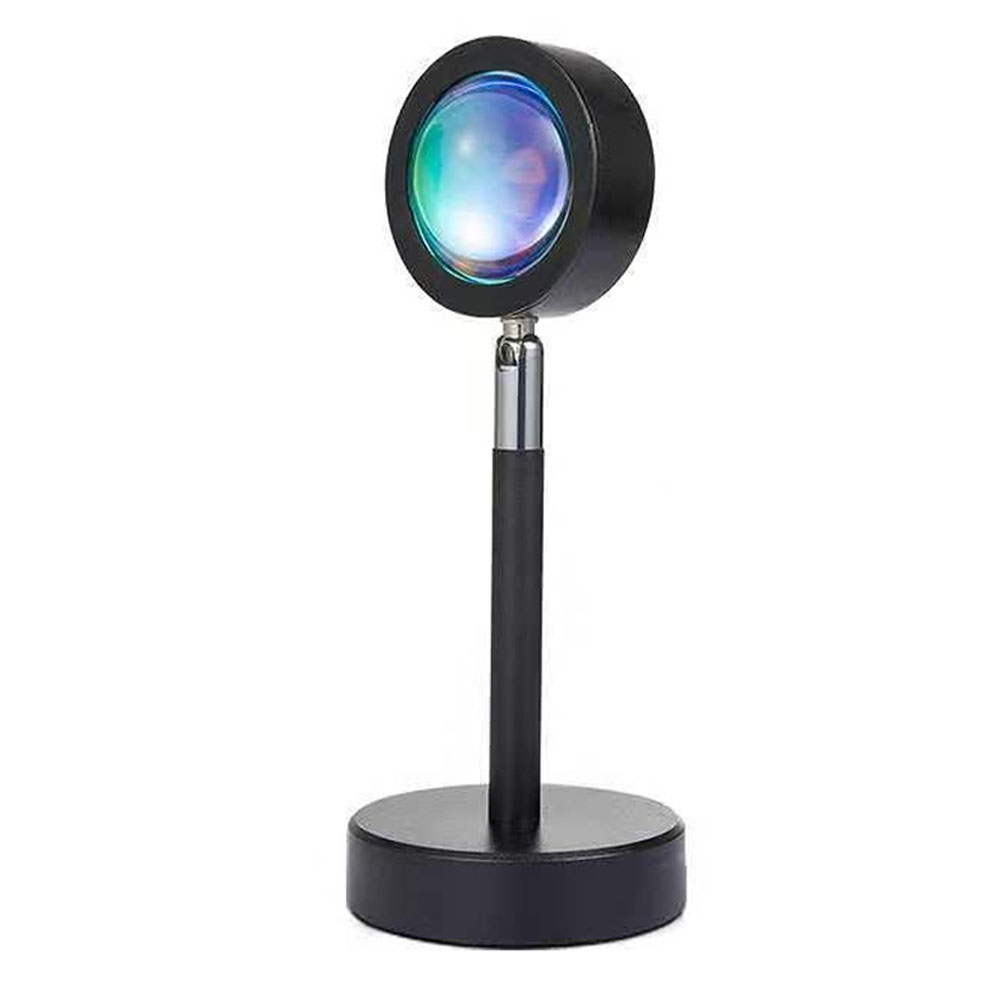Светильник проекционный заката рассвета Sunset Lamp USB 16 RGB 7 Вт 5 В 24 см цветов 4 режима с пультом ДУ (opt-20897)
