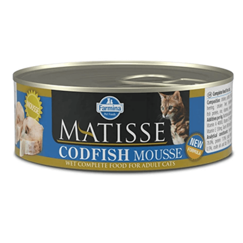 Корм влажный Farmina Matisse Cat Mousse Codfish для взрослых кошек с треской 85 г (2998381568)