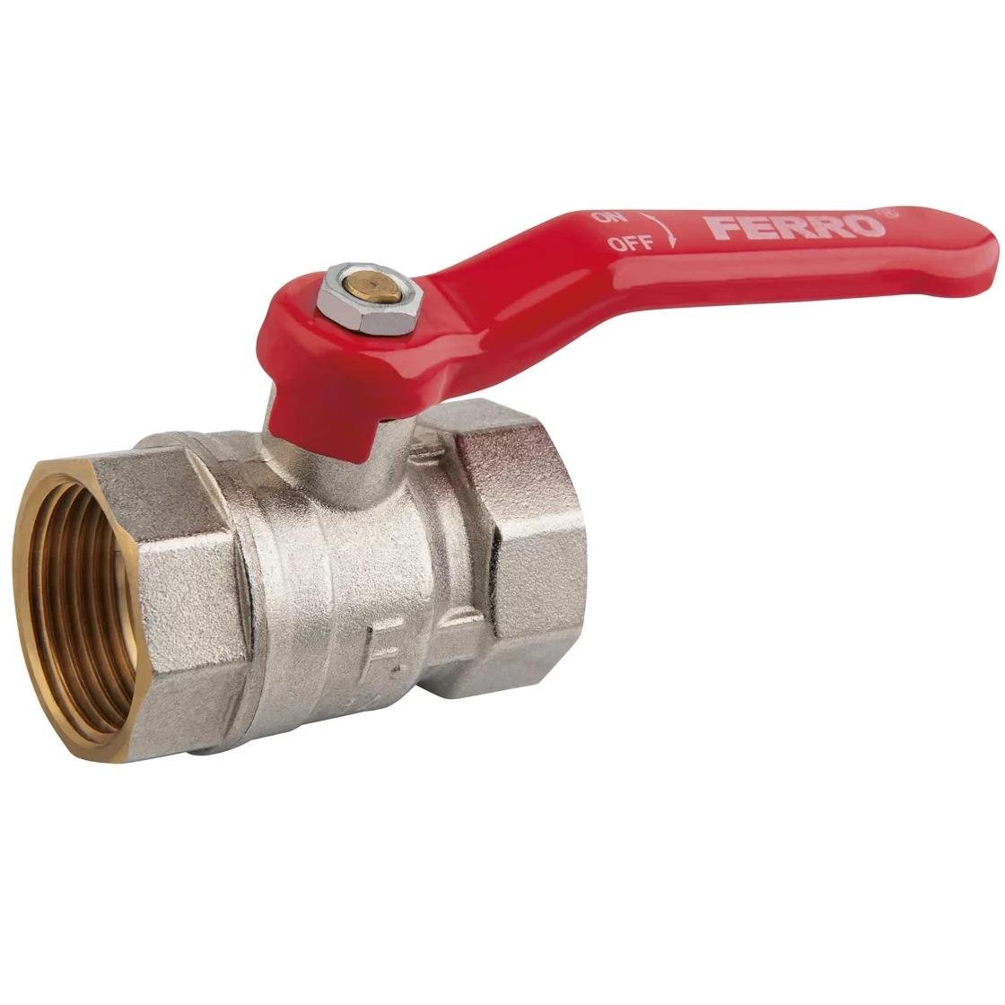 Кран шаровой Ferro KPS4 1" 1/4 ВВ ручка (247576)