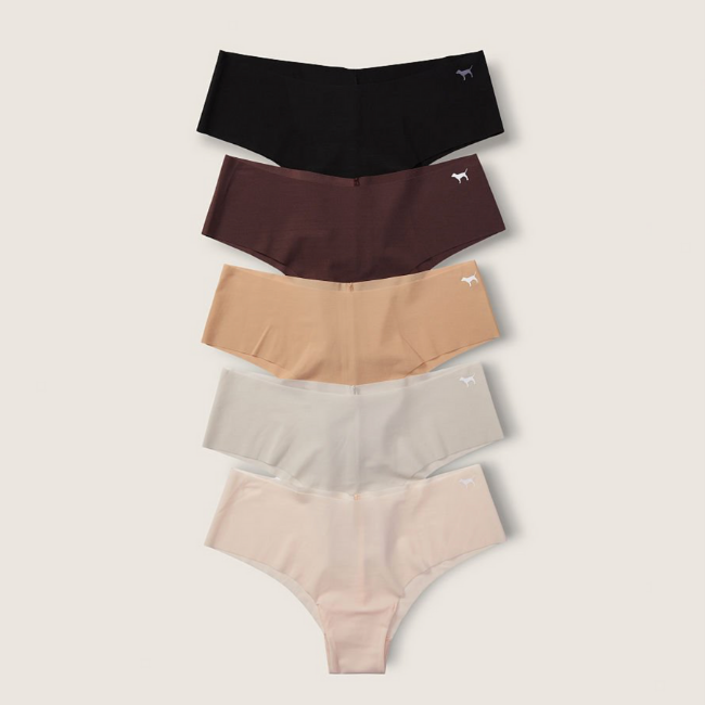 Бесшовные трусы Victoria's Secret S 5 шт. Разноцветный