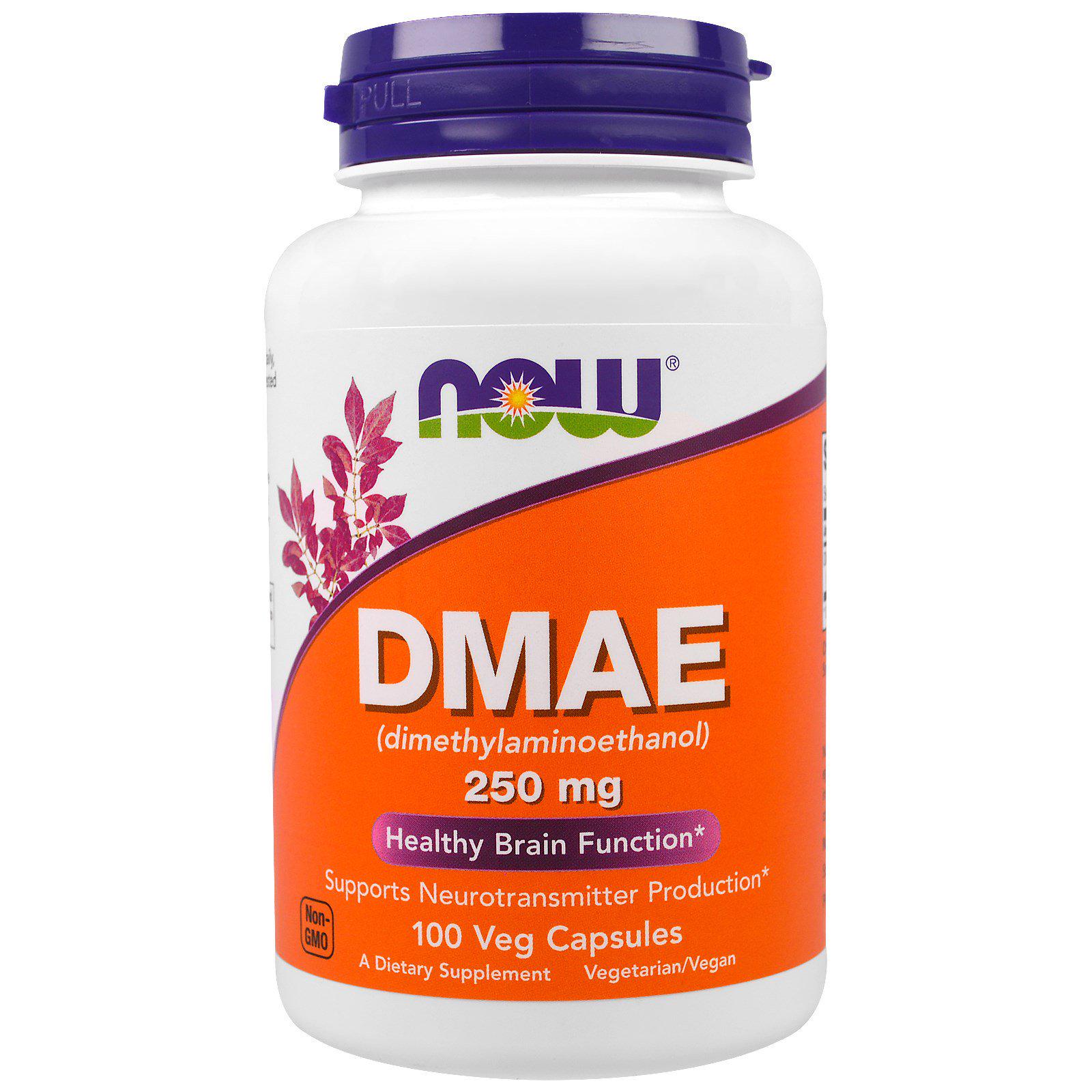 Диметиламиноэтанол Now Foods DMAE 250 мг 100 гелевых капсул (NF3090)