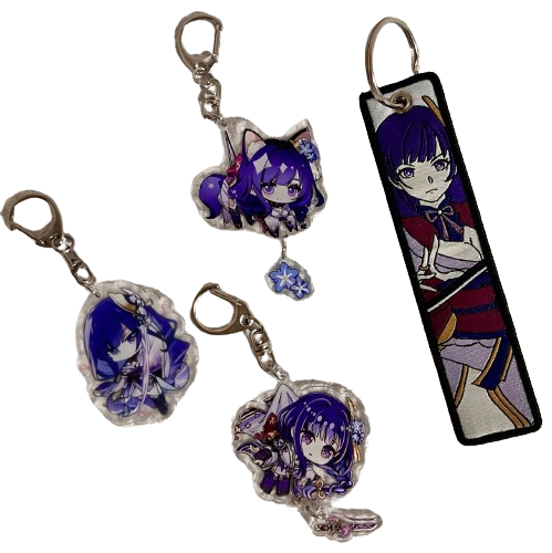 Набір брелоків Genshin Impact Сегун Райден 4 шт. (49606)