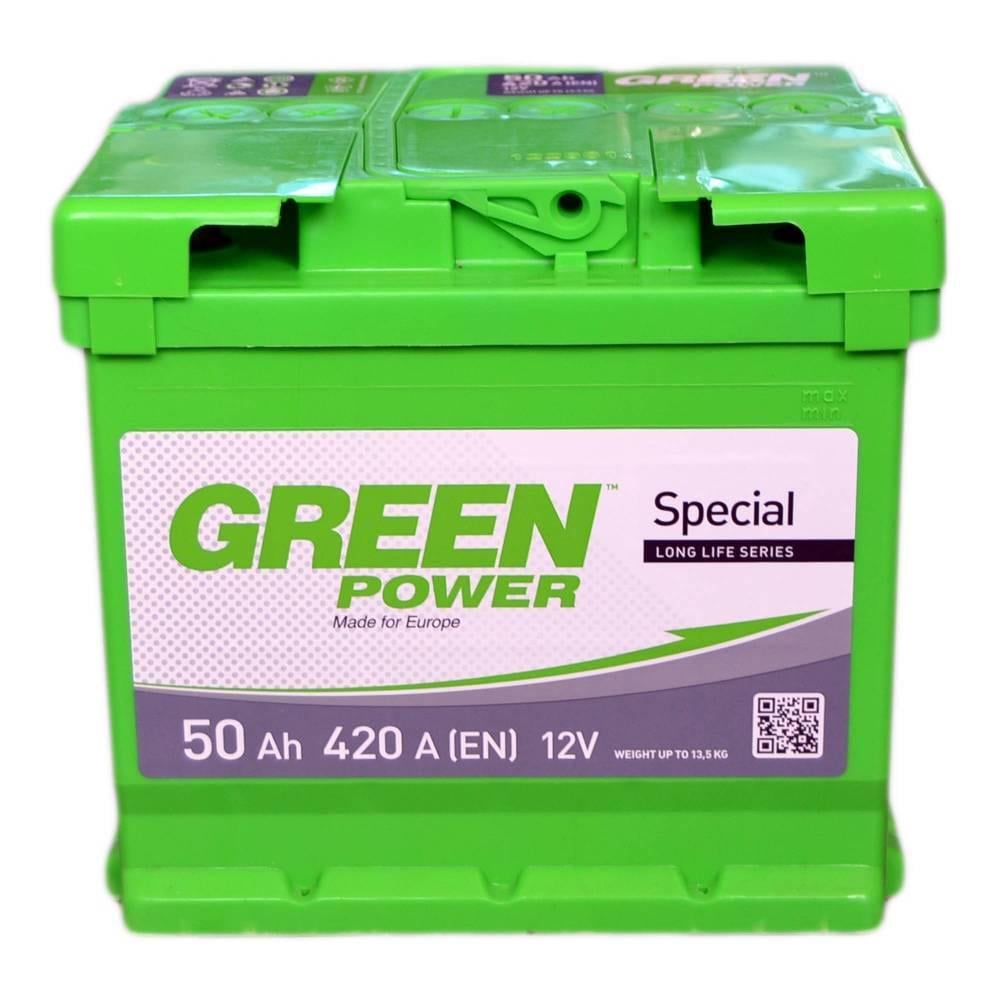 Акумулятор автомобільний Green Power 420 A EN 6СТ-50 Ah (24429)