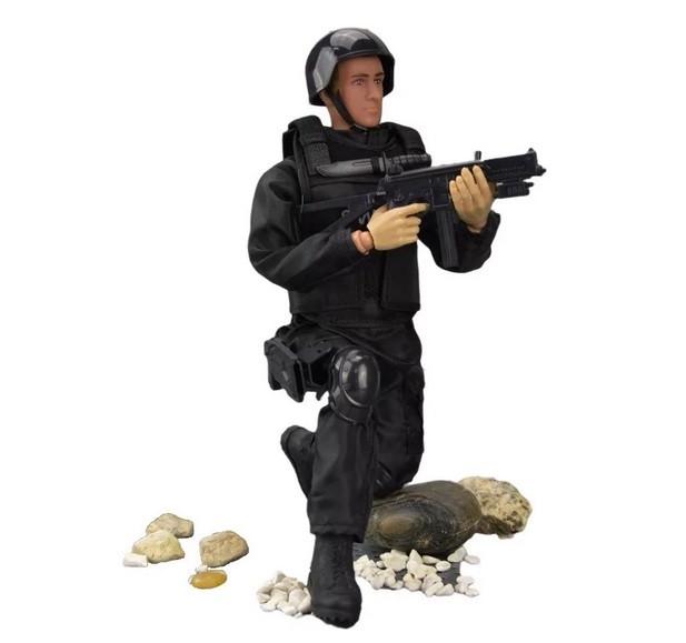 Іграшковий солдат Swat 12 Action Figure Black