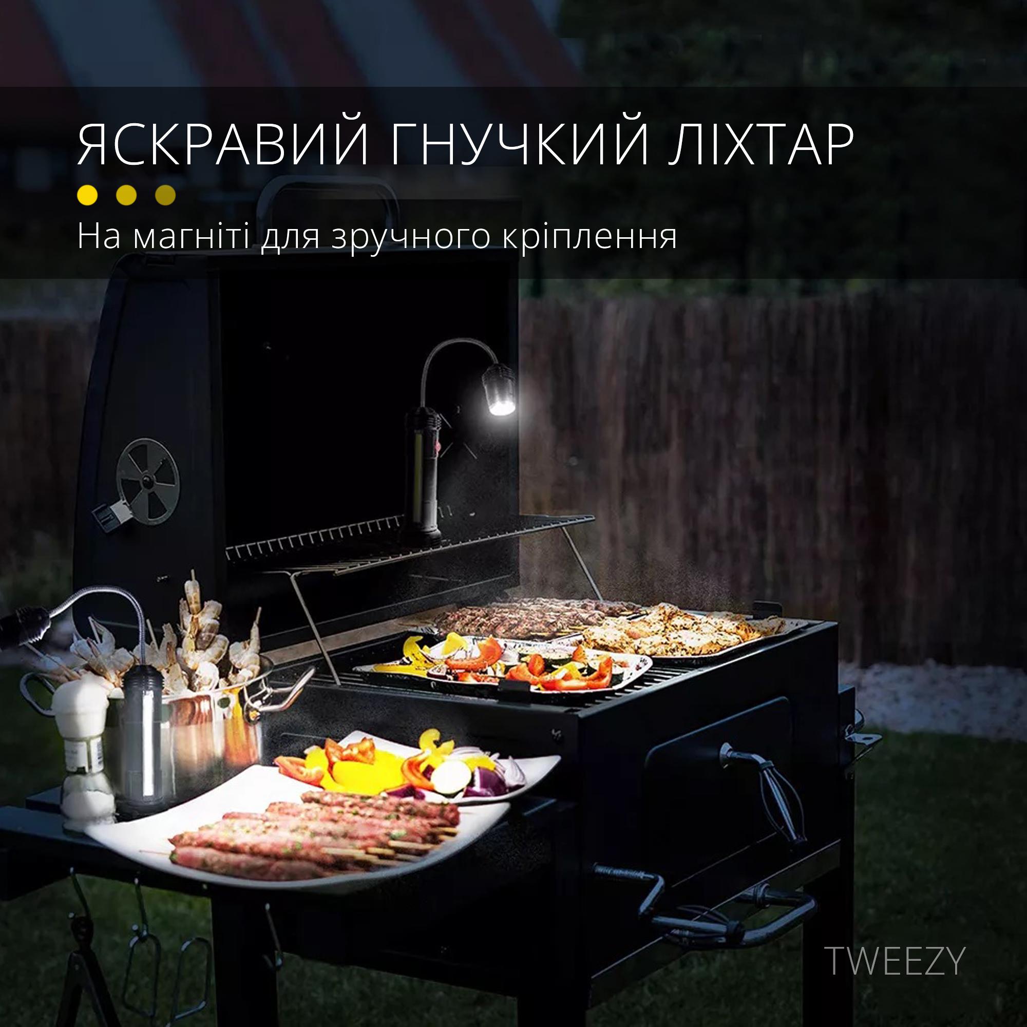 Ліхтар акумуляторний WORK LIGHT на магнітному тримачі Чорний (9278862) - фото 2