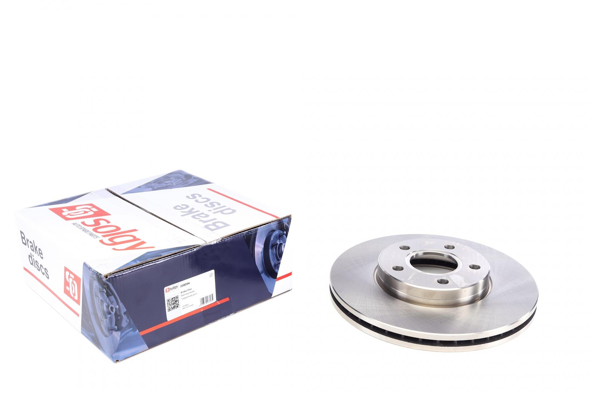 Тормозной диск передний SOLGY для Ford C-max/Focus/Volvo C30/C70/S40/V50 04-278x25 мм (208094) Тормозной диск передний SOLGY для Ford C-max/Focus/Volvo C30/C70/S40/V50 04-278x25 мм (208094)