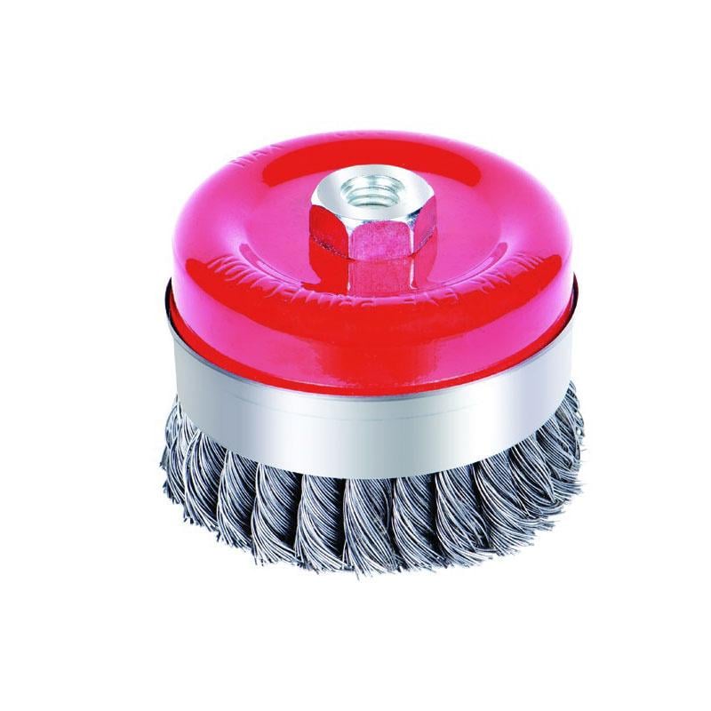 Щітка дротяна чашеподібна Sigma посилена Ø125 мм М14x2 мм сталева кручена (9027121)