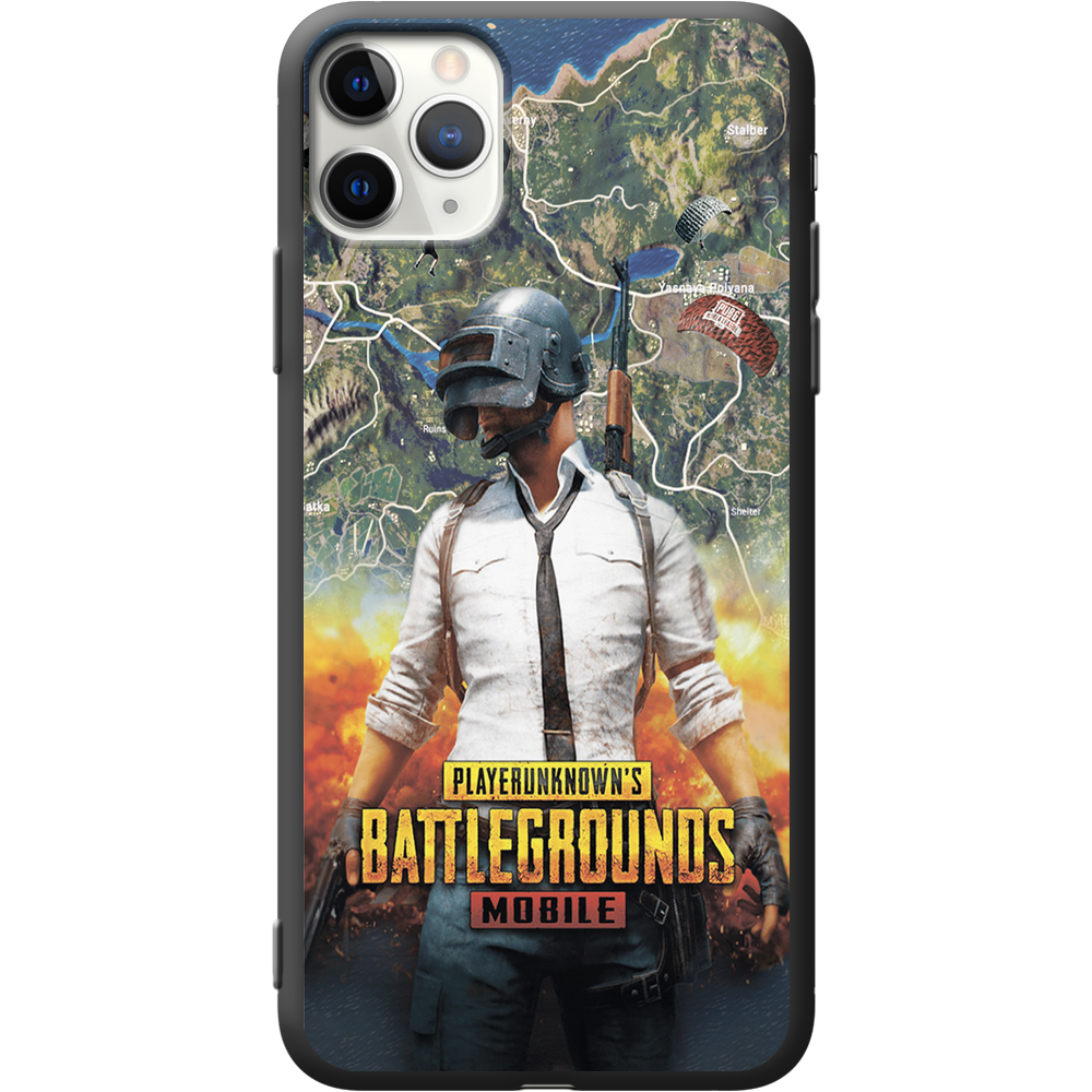 Чохол Boxface iPhone 11 Pro Max PUBG Mobile Чорний силікон (38194-up2309-38278)