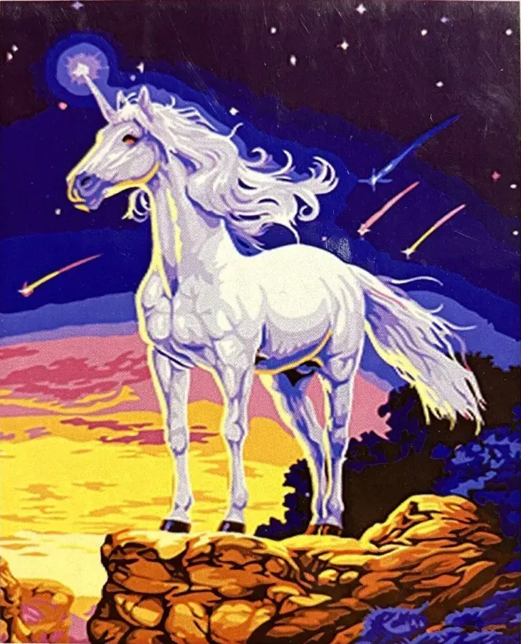 Алмазна мозаїка за номерами Josef Otten Єдиноріг полотно на рамі 40x50 см (MTT-192003)