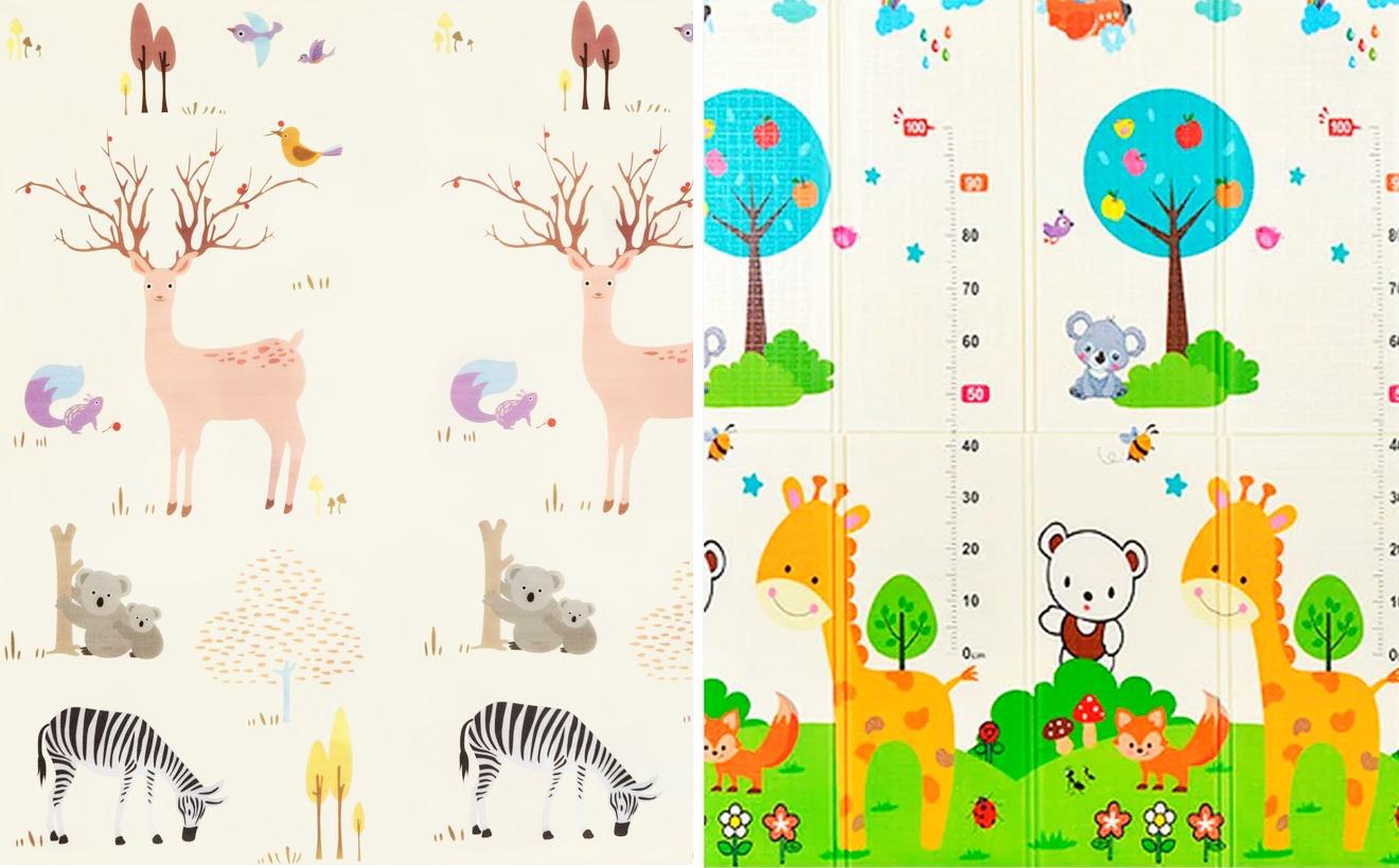 Термоковрик игровой Baby Home Textile 2-х сторонний EVA в сумке 180х120х0,8 см Multicolor (109956)