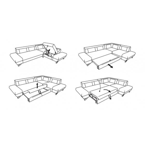 Диван угловой раскладной Perfect Home Avesta II натуральное дерево ДСП/ткань Primo 52 Розовый (49572) - фото 7 Диван угловой раскладной Perfect Home Avesta II натуральное дерево ДСП/ткань Primo 52 Розовый (49572) - фото 7