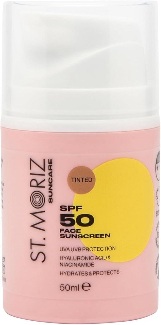 Солнцезащита тонирующая для лица St.Moriz Suncare SPF 50 Tinted Face Sunscreen 50 мл