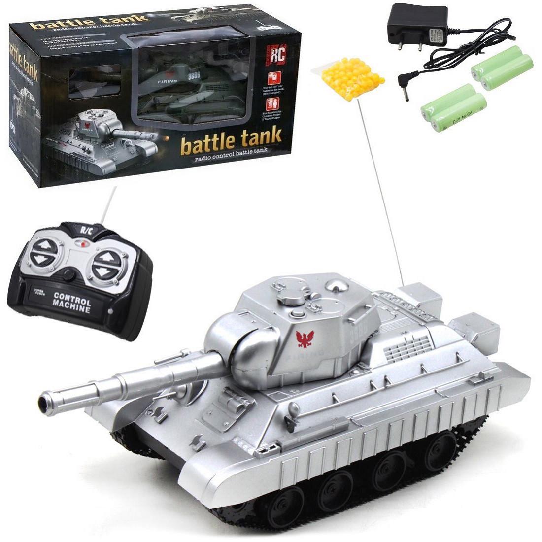 Танк радіокерований гусеничний стріляє кульками на акумуляторі (2300805925) - фото 2 Танк радіокерований гусеничний стріляє кульками на акумуляторі (2300805925) - фото 2