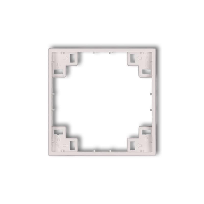 Рамка промежуточная Karlik Mini для розетки выключателя одноместная Powder Pink (40MRP-1)