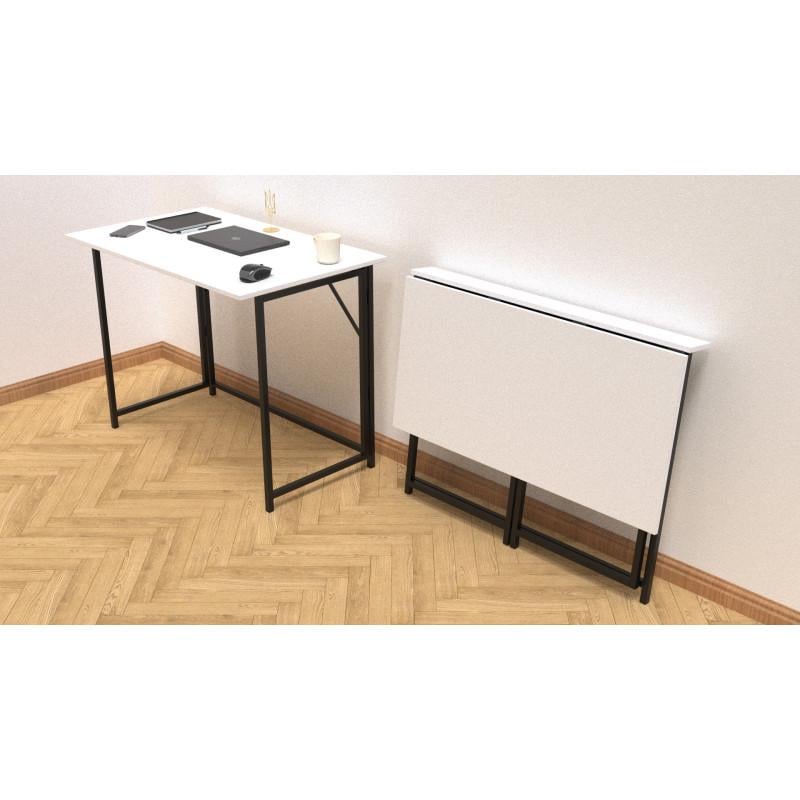 Стіл розкладний Ferrum-decor Moris метал/ДСП Чорний/Білий (FRD-104669) - фото 8 Стіл розкладний Ferrum-decor Moris метал/ДСП Чорний/Білий (FRD-104669) - фото 8