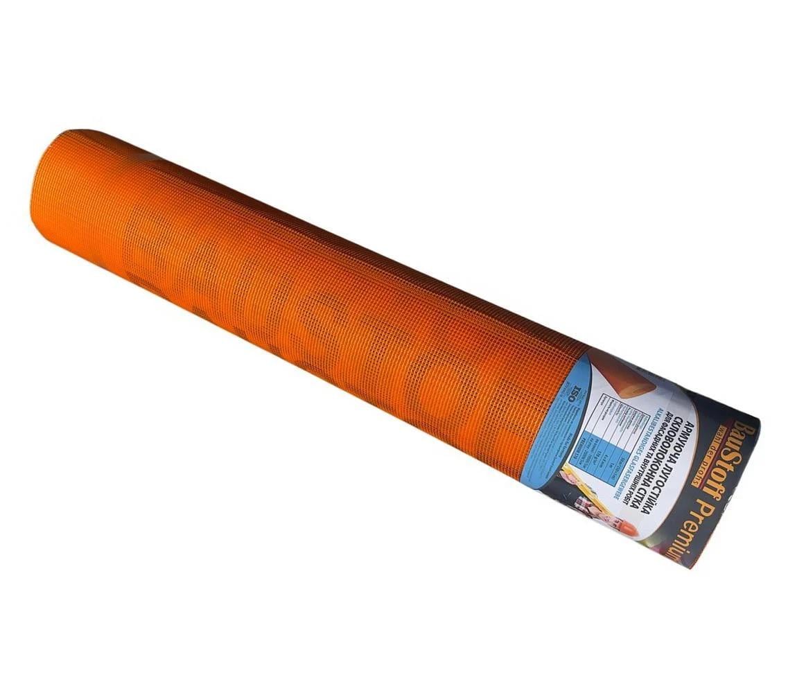 Стеклосетка фасадная Baustoff Premium M170 ультрапрочная 170 г/м2 4х4 мм/50 м2 (32309003)