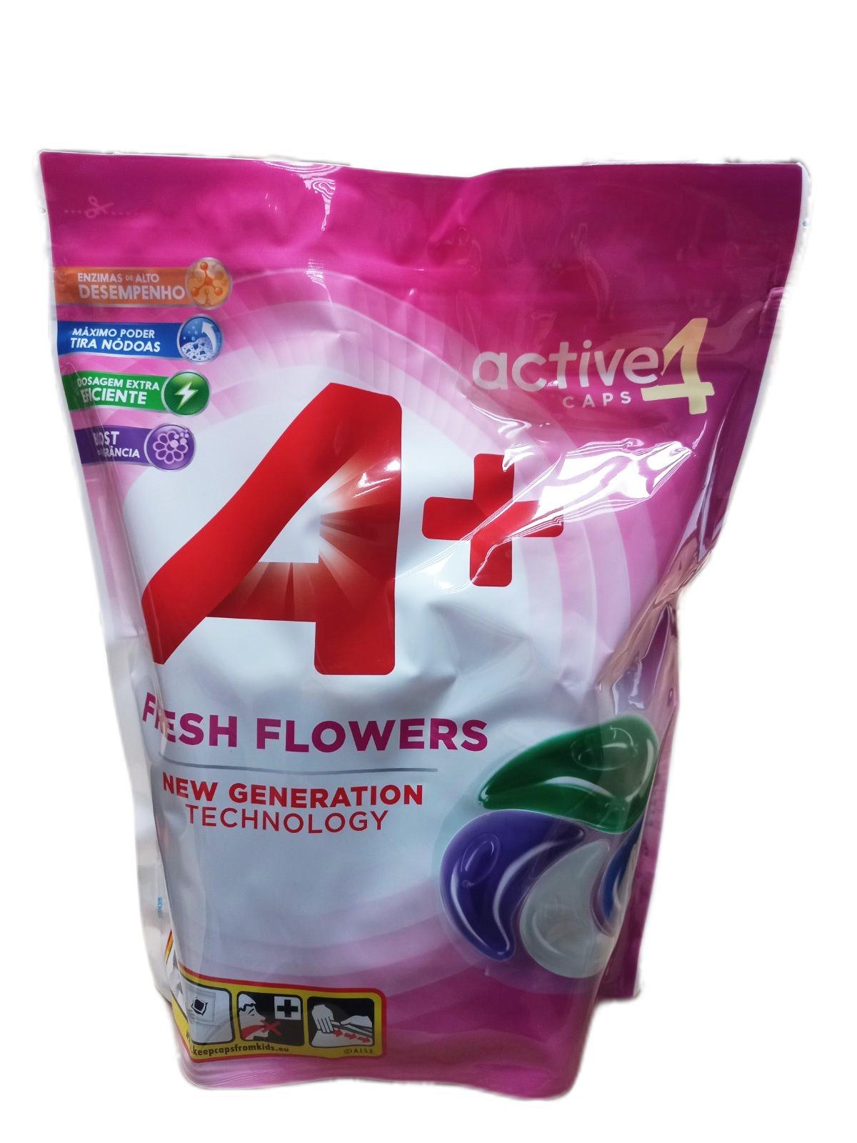 Капсули для прання A+ Fresh Flowers 4в1 46 шт. (122622)