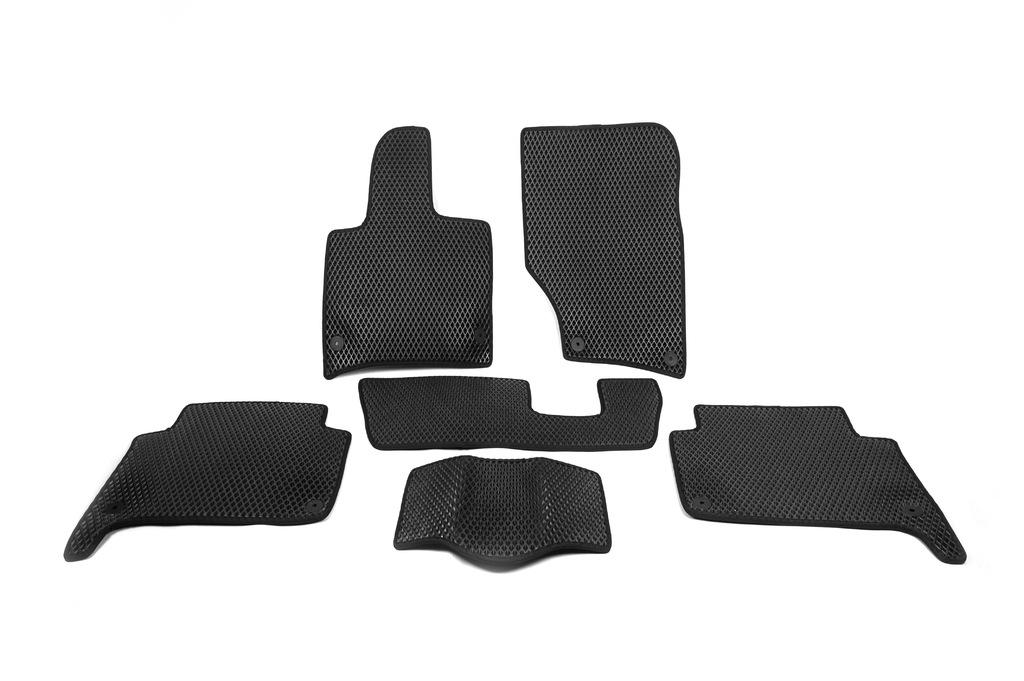 Коврики EVA 3 ряда Digital Designs для Audi Q7 2005-2015 гг. этилвинилацетат Черный