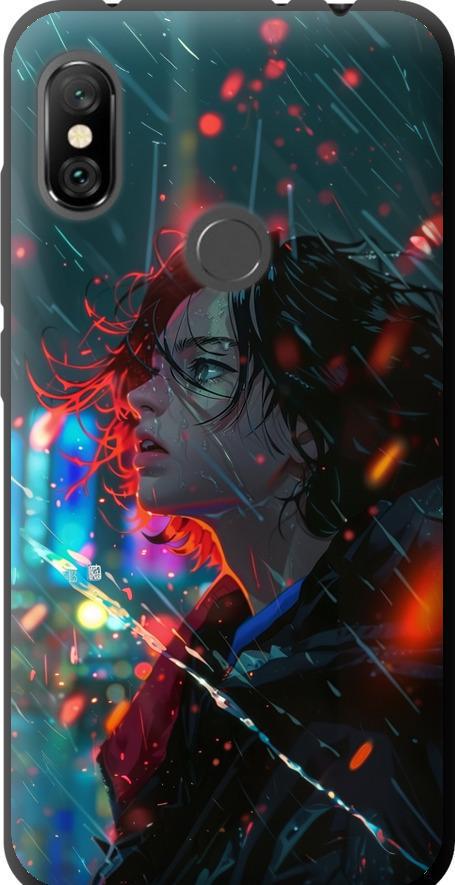 Чехол на Xiaomi Redmi Note 6 Pro Ночные огни (6096b-1551-42517)